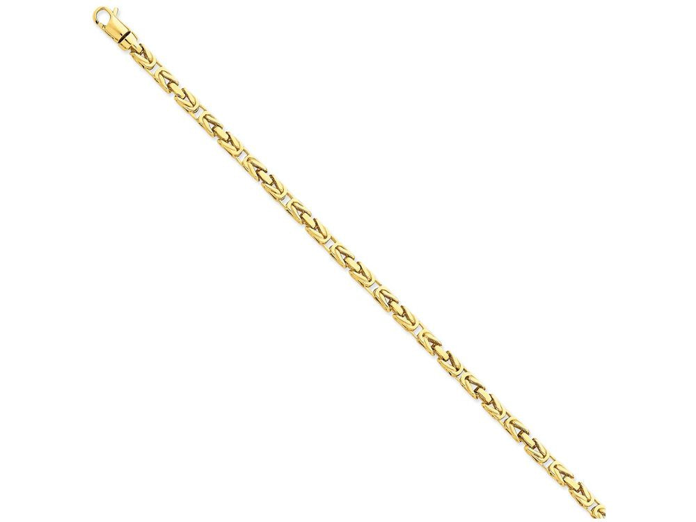 FJC Finejewelers 8.5 Inch 14k Yellow Gold 3.75mm Polished Byzantine Link Chain Bracelet