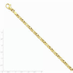 FJC Finejewelers 8.75 Inch 14k 4.75mm Polished Byzantine Link Chain Bracelet