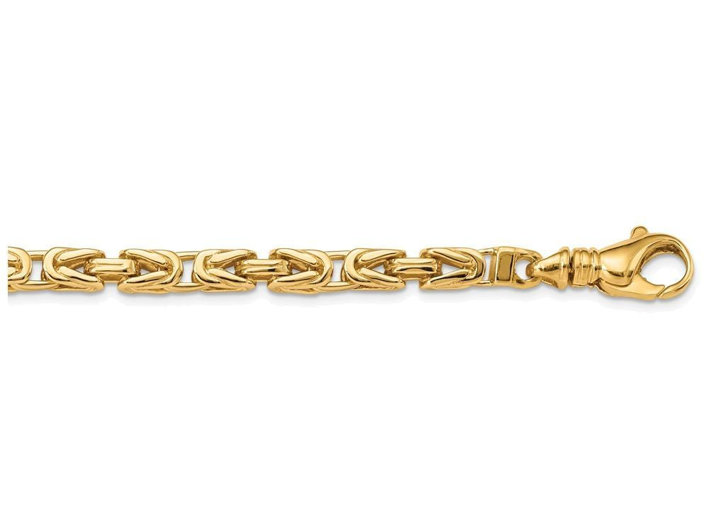 FJC Finejewelers 8.75 Inch 14k 4.75mm Polished Byzantine Link Chain Bracelet