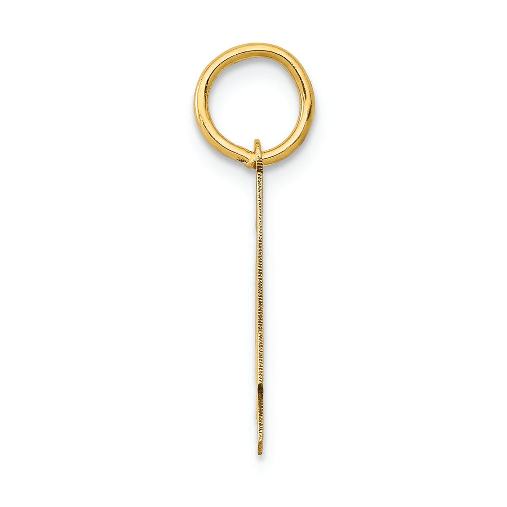 FJC Finejewelers 14k Yellow Gold Medium Polished Number 4 Charm