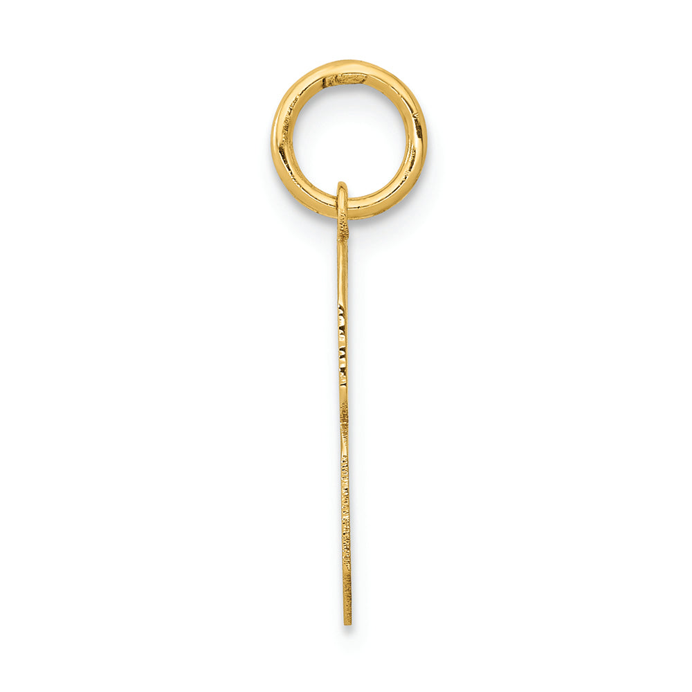 FJC Finejewelers 14k Yellow Gold Medium Polished Number 8 Charm