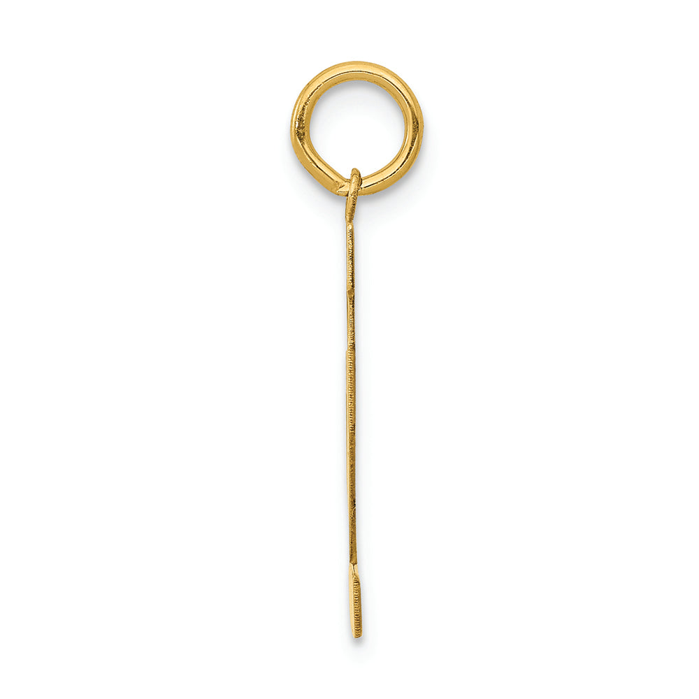 FJC Finejewelers 14k Yellow Gold Medium Polished Number 12 Charm