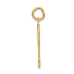FJC Finejewelers 14k Yellow Gold Casted Large Bright Cut Number 2 Charm
