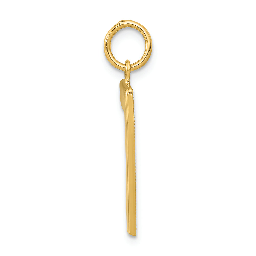 FJC Finejewelers 14k Yellow Gold Casted Large Polished Number 7 Charm