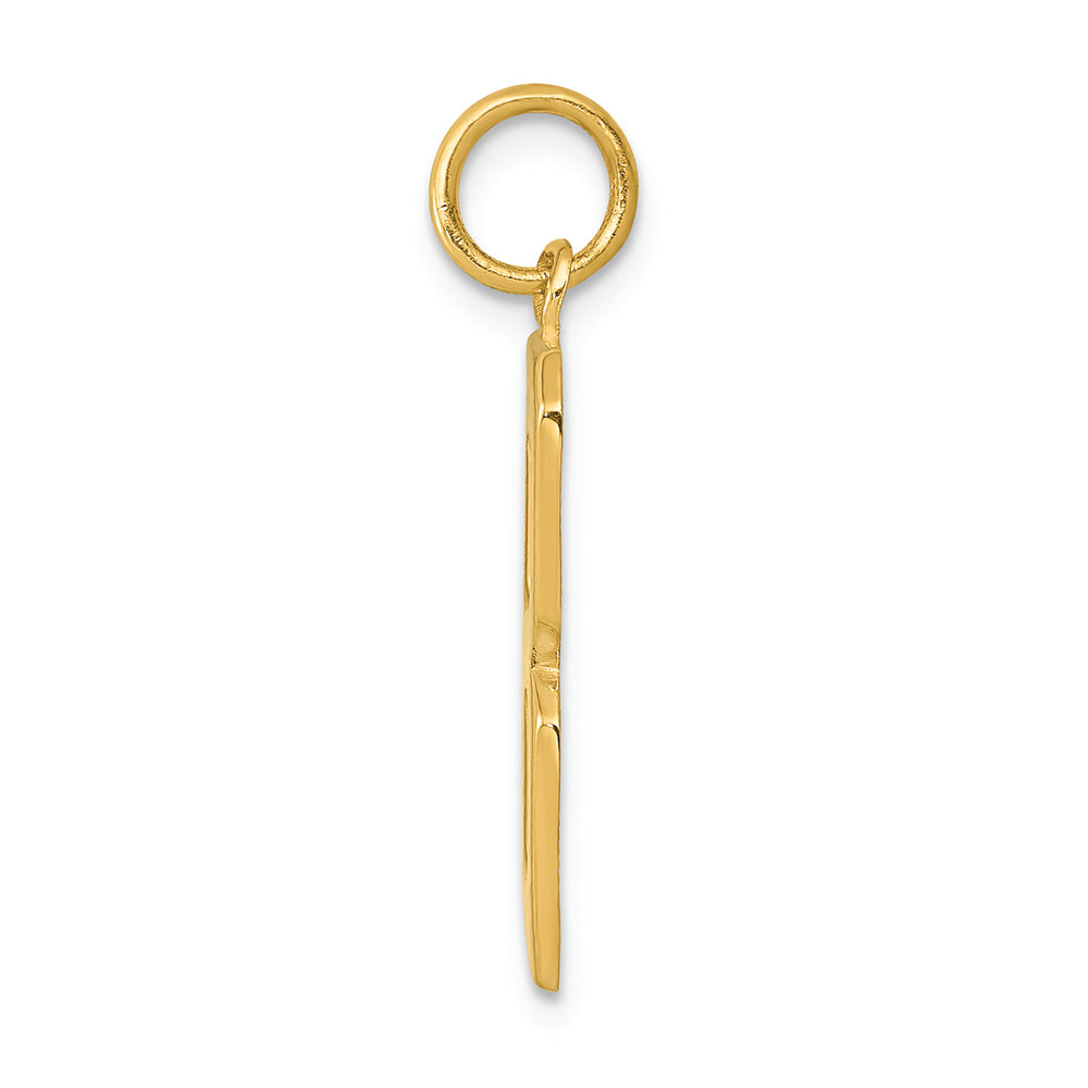 FJC Finejewelers 14k Yellow Gold Casted Large Polished Number 8 Charm