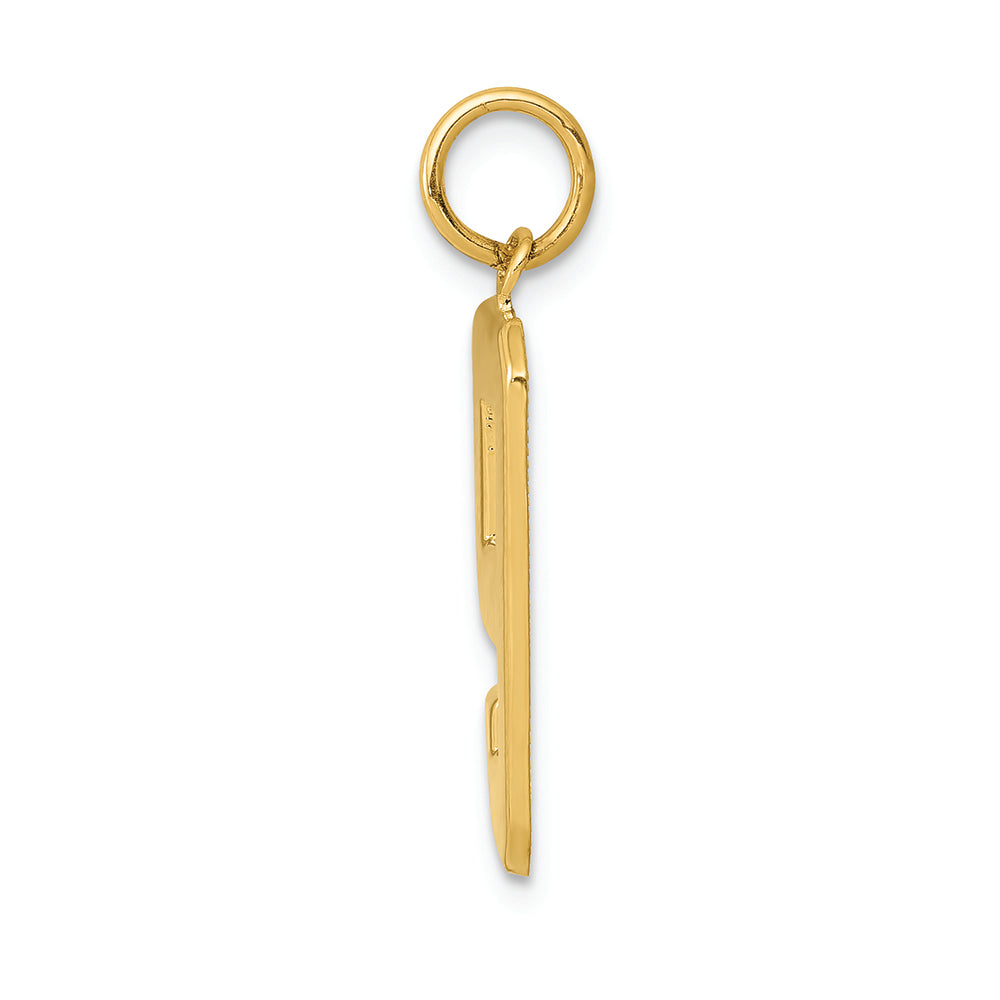 FJC Finejewelers 14k Yellow Gold Casted Large Polished Number 9 Charm