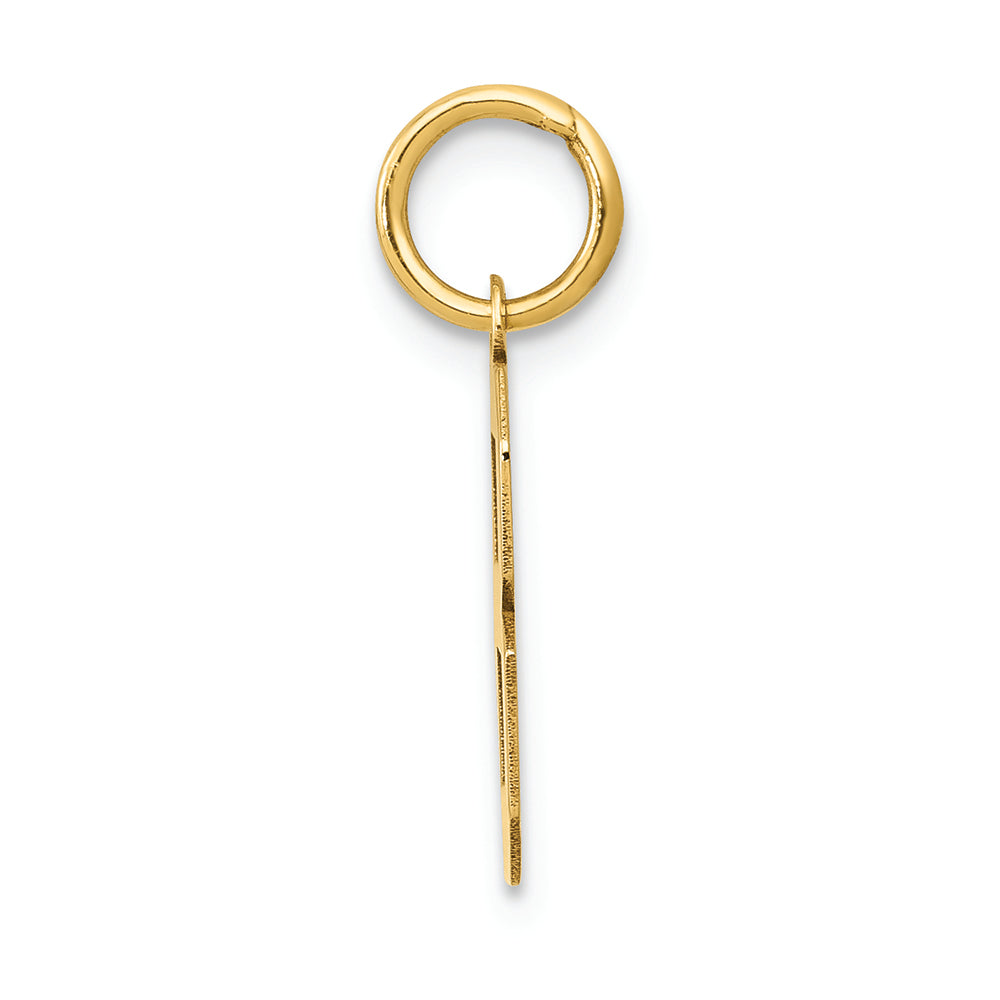 FJC Finejewelers 14k Yellow Gold Small Polished Number 8 Charm