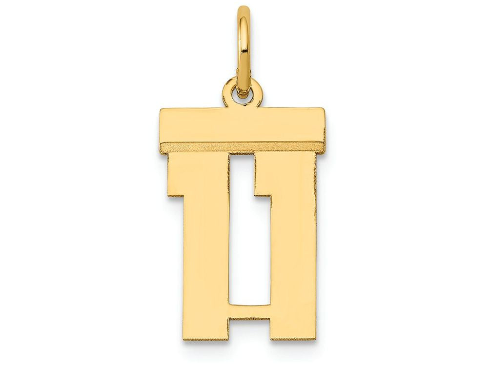 FJC Finejewelers 14k Yellow Gold Small Polished Number 11 Charm