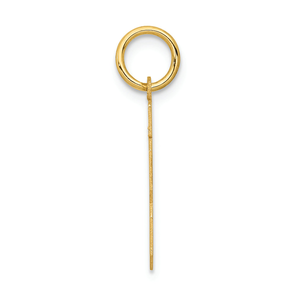 FJC Finejewelers 14k Yellow Gold Small Polished Number 13 Charm