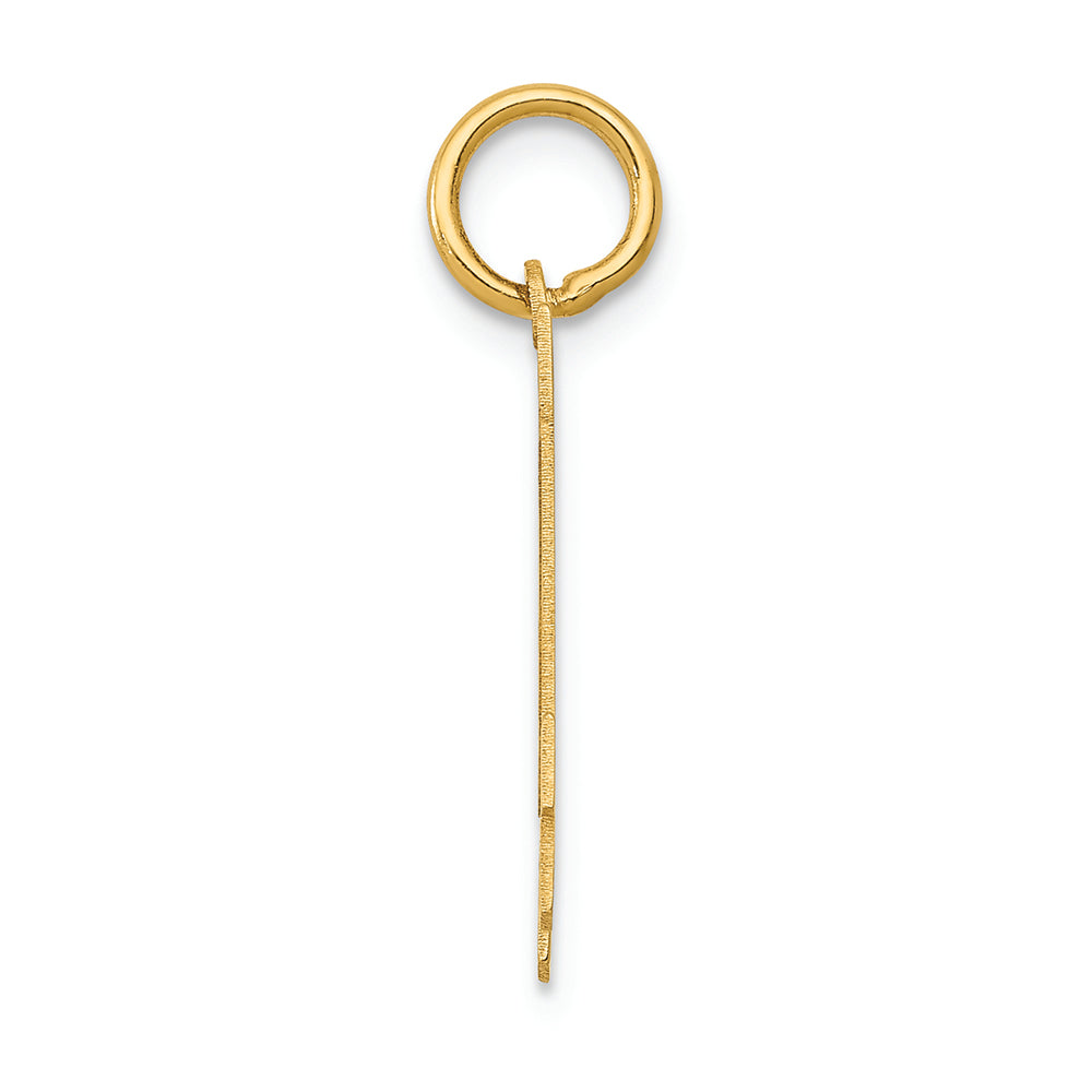 FJC Finejewelers 14k Yellow Gold Small Polished Number 14 Charm