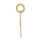 FJC Finejewelers 14k Yellow Gold Small Polished Number 19 Charm