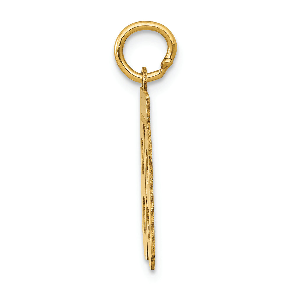 FJC Finejewelers 14k Yellow Gold Small Polished Number 89 Charm