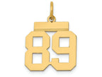 FJC Finejewelers 14k Yellow Gold Small Polished Number 89 Charm