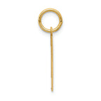 FJC Finejewelers 14k Yellow Gold Medium Satin Number 1 Charm