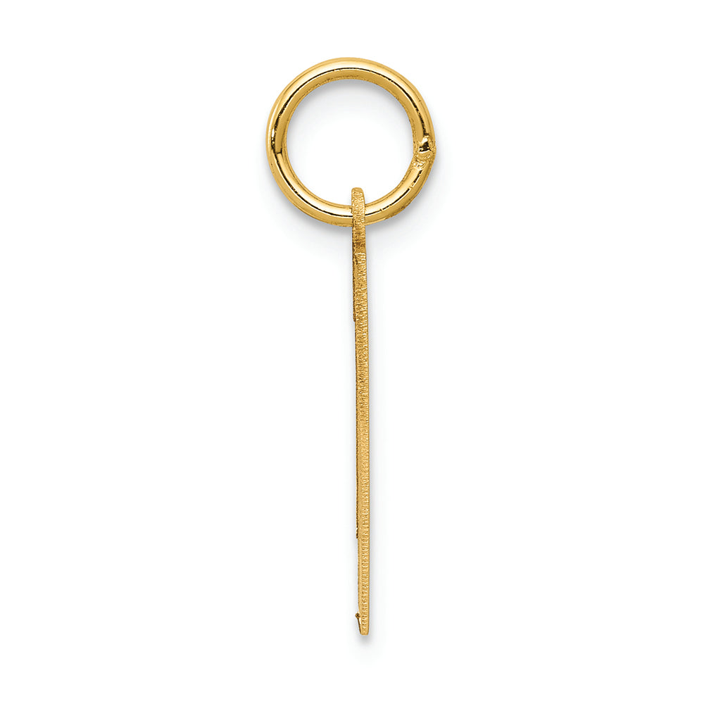 FJC Finejewelers 14k Yellow Gold Medium Satin Number 1 Charm