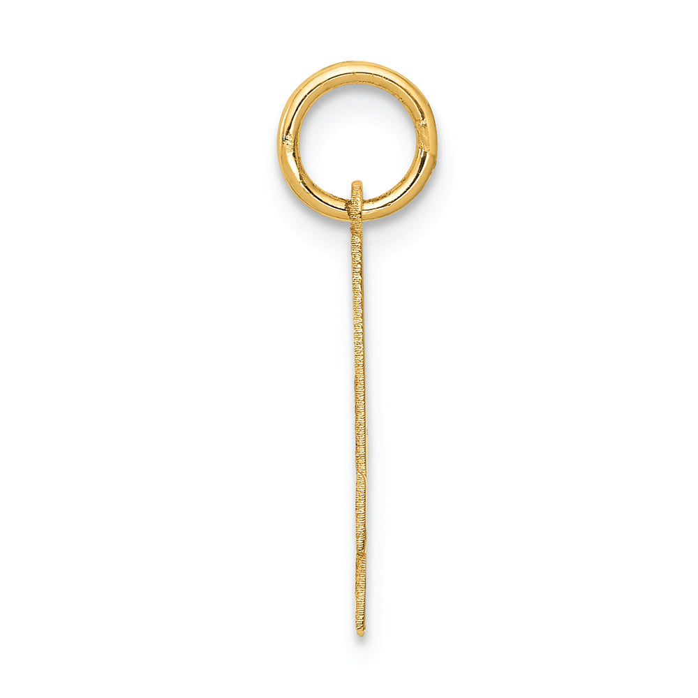 FJC Finejewelers 14k Yellow Gold Medium Satin Number 4 Charm