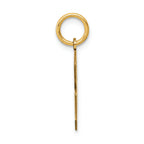 FJC Finejewelers 14k Yellow Gold Medium Satin Number 8 Charm
