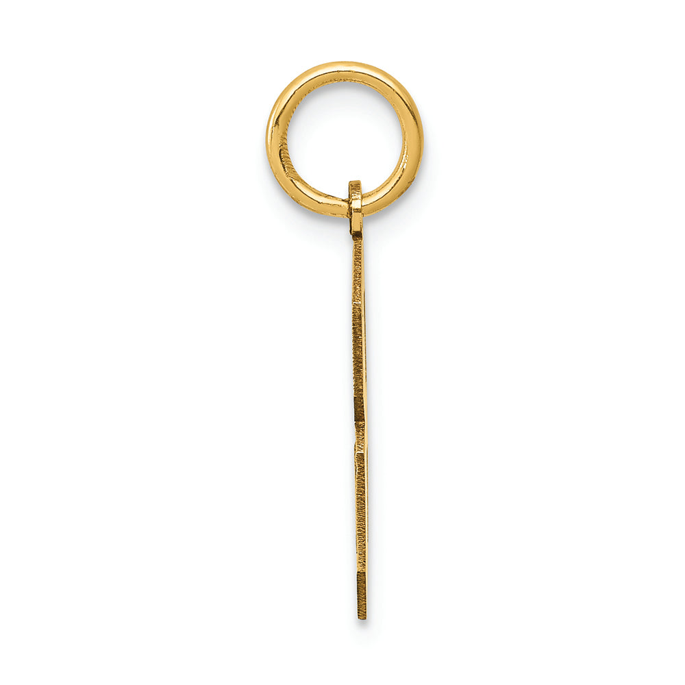 FJC Finejewelers 14k Yellow Gold Medium Satin Number 8 Charm