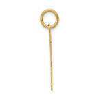 FJC Finejewelers 14k Yellow Gold Medium Satin Number 13 Charm