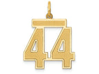 FJC Finejewelers 14k Yellow Gold Medium Satin Number 44 Charm