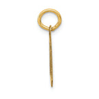 FJC Finejewelers 14k Yellow Gold Small Satin Number 0 Charm