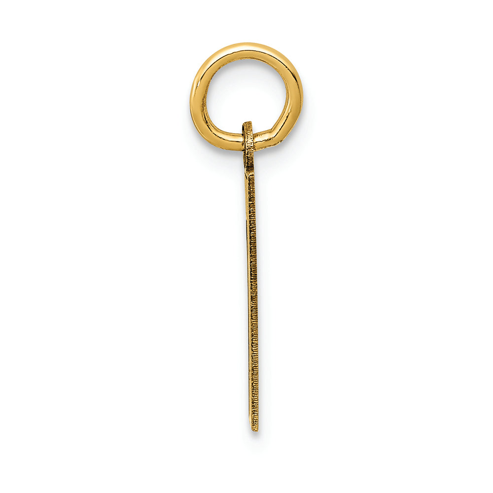 FJC Finejewelers 14k Yellow Gold Small Satin Number 1 Charm