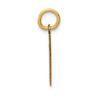 FJC Finejewelers 14k Yellow Gold Small Satin Number 1 Charm