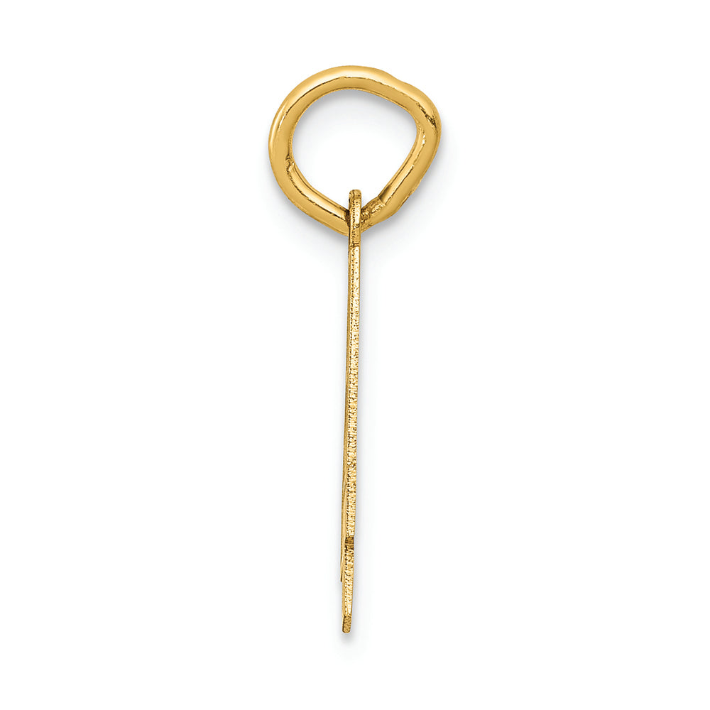 FJC Finejewelers 14k Yellow Gold Small Satin Number 4 Charm