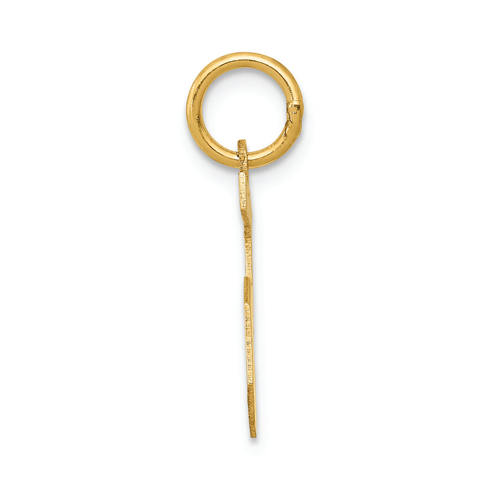 FJC Finejewelers 14k Yellow Gold Small Satin Number 5 Charm