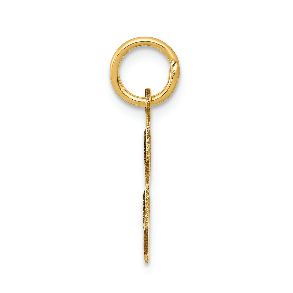 FJC Finejewelers 14k Yellow Gold Small Satin Number 8 Charm