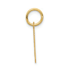 FJC Finejewelers 14k Yellow Gold Small Satin Number 9 Charm