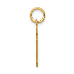 FJC Finejewelers 14k Yellow Gold Small Satin Number 10 Charm