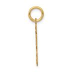 FJC Finejewelers 14k Yellow Gold Small Satin Number 13 Charm