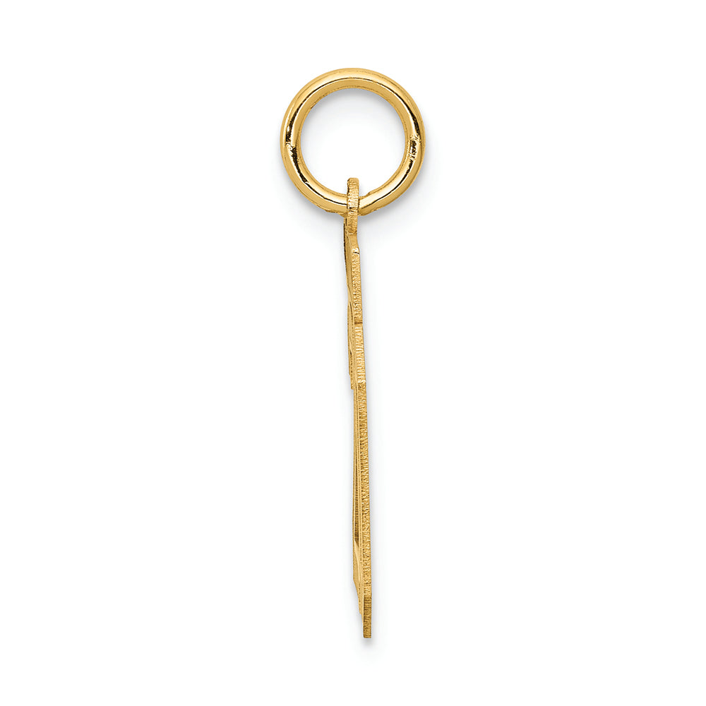 FJC Finejewelers 14k Yellow Gold Small Satin Number 20 Charm