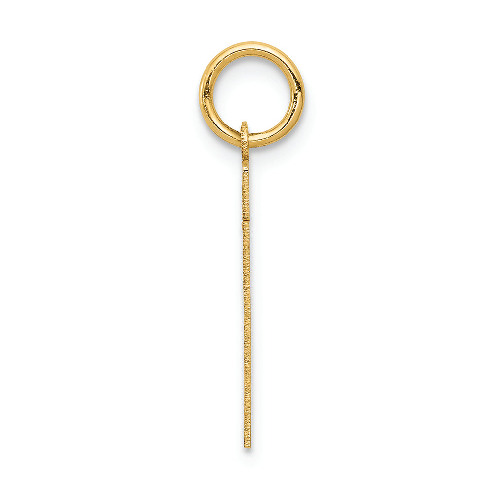 FJC Finejewelers 14k Yellow Gold Small Satin Number 21 Charm