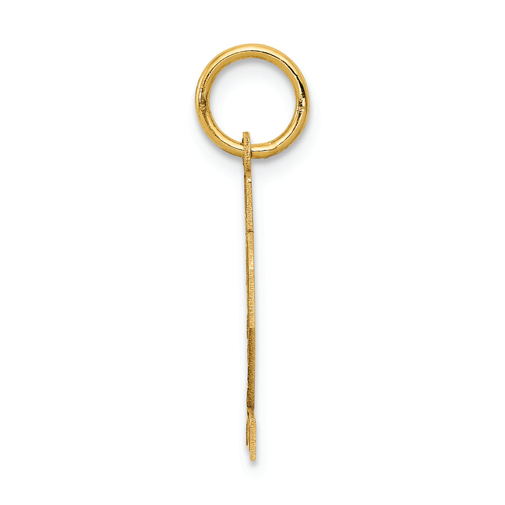 FJC Finejewelers 14k Yellow Gold Small Satin Number 22 Charm