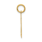 FJC Finejewelers 14k Yellow Gold Small Satin Number 24 Charm