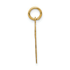 FJC Finejewelers 14k Yellow Gold Small Satin Number 28 Charm