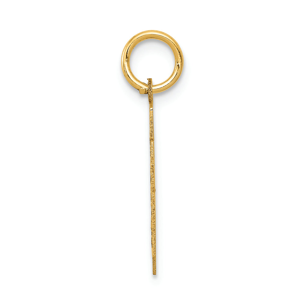 FJC Finejewelers 14k Yellow Gold Small Satin Number 30 Charm