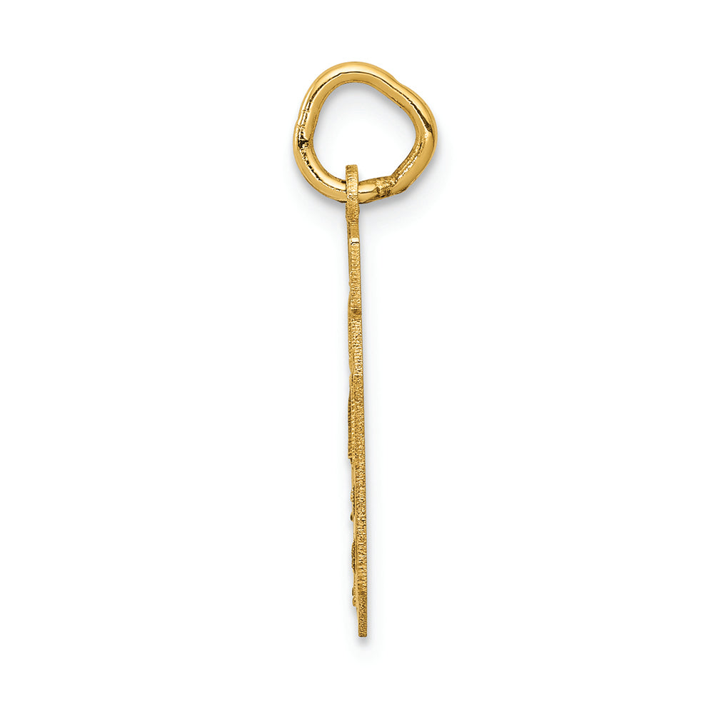 FJC Finejewelers 14k Yellow Gold Small Satin Number 40 Charm