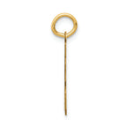 FJC Finejewelers 14k Yellow Gold Small Satin Number 83 Charm