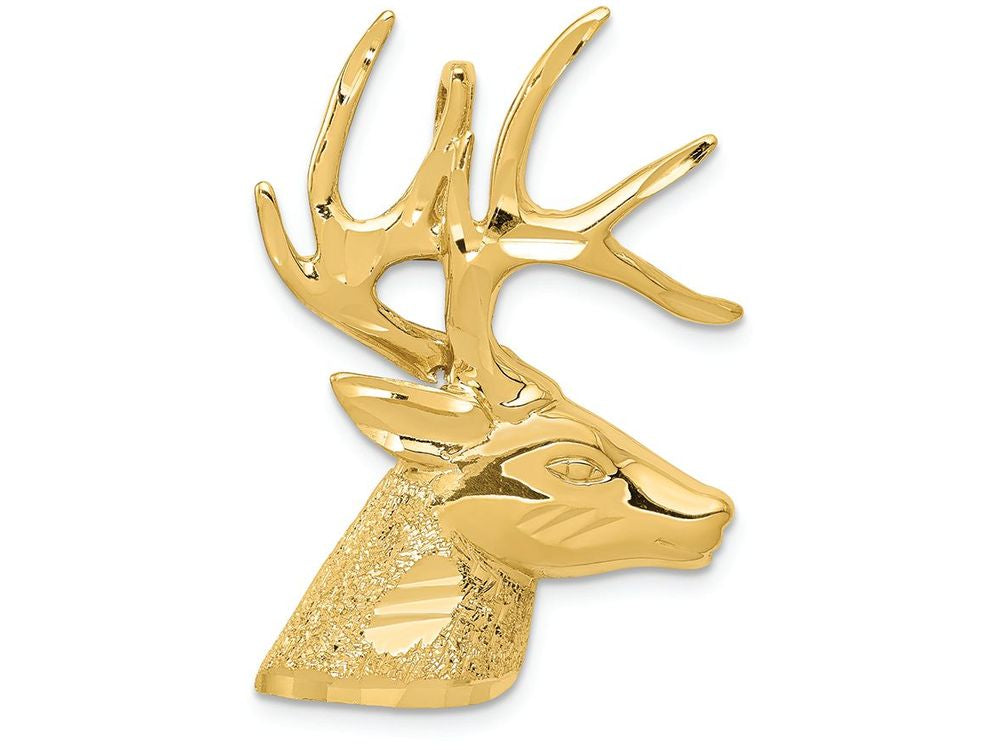 FJC Finejewelers 14k Yellow Gold Laser Cut Deer Charm