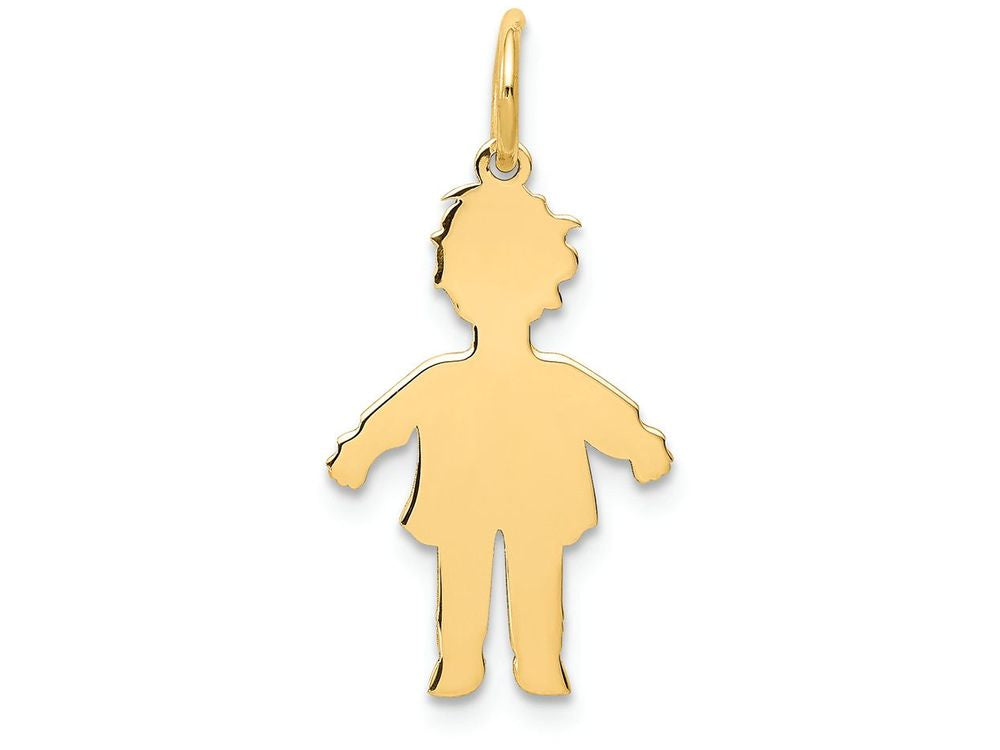 FJC Finejewelers 14k Yellow Gold Plain Polished Small Boy Charm