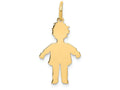 FJC Finejewelers 14k Yellow Gold Plain Polished Small Boy Charm
