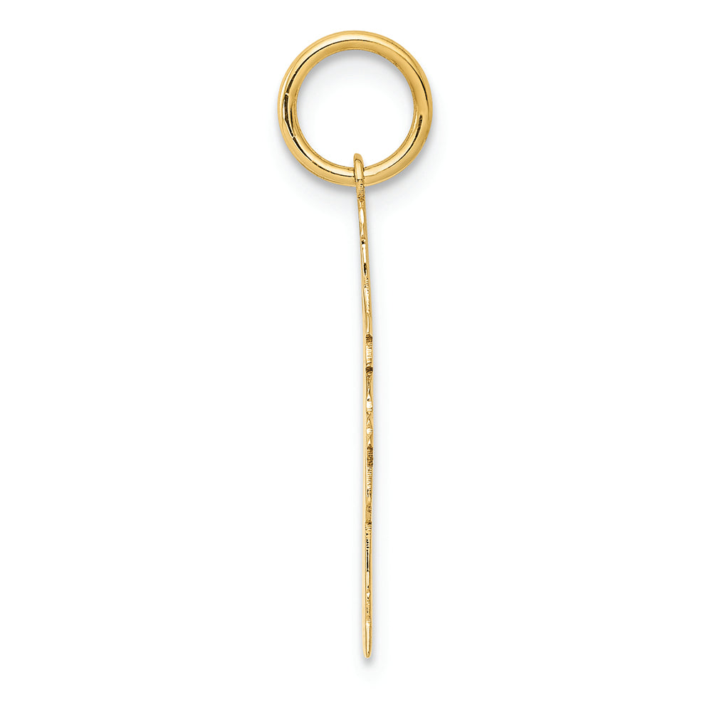 FJC Finejewelers 14k Yellow Gold Plain Polished Small Girl Charm