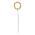 FJC Finejewelers 14k Yellow Gold Plain Polished Small Girl Charm