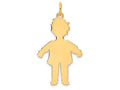 FJC Finejewelers 14k Yellow Gold Plain Polished Large Boy Charm