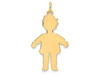 FJC Finejewelers 14k Yellow Gold Plain Polished Large Boy Charm
