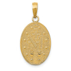 FJC Finejewelers 14k Yellow Gold Miraculous Medal Charm
