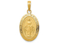 FJC Finejewelers 14k Yellow Gold Miraculous Medal Charm